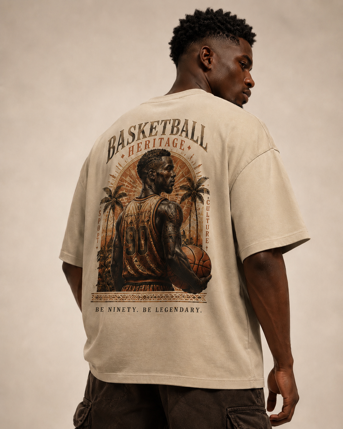 Basketball Heritage Oversized Tee